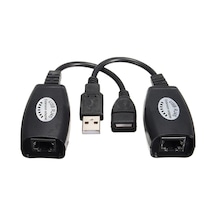 Usb Bağlantı Uzatma Aparatı Rj45 Kablo Bağlantı Üzerinden 45Metre