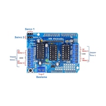 Arduino L293d Motor Sürücü Shield Alt Kart Dc 36v 0.6a 4x Dc Motor 2x Step Motor 2x Servo Motor Uno