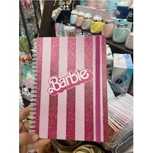 Özel Tasarım Barbie Lastikli Sert Kapaklı Defter