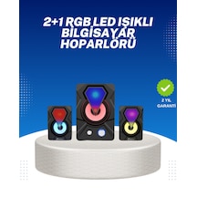 Rgb - 937 - Işıklı Usb Hoparlör Seti 9w Çıkış Gücü - Muratech - Derin Bas