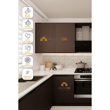 Yapışkanlı Folyo - Minimal Ahşap Ceviz Kaplama Kağıdı - Mobilya Duvar Kapı - 120cm Genişlik - Mw757 120 X 50 Cm