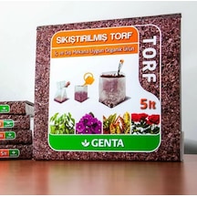 Genta Sıkıştırılmış Torf 5L Cocopeat Çiçek Torfu Çiçek Toprağı H N11.108