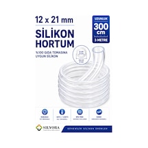 %100 Silikon Hortum 12x21 Mm-iç Çap 12 Mm-dış Çap 21 Mm-3 Metre-gıda Temasına Uygun, Şeffaf, Esnek - 908269407