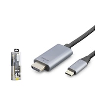 İetop Th03a Type-c To Hdmı Görüntü Dönüştürücü 4k 30 Hz 1 M Siyah