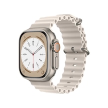 Ugr02 Apple Uyumlu Watch  42mm Ocean Kordon - Krem