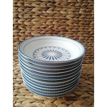 Güral Porselen Dijital 19 Cm 12 Adet Çukur Yemek Tabak