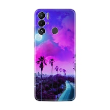 Tecno Pova Neo Kılıf Resimli Desenli Silikon Platinium Series Purple Way 1843