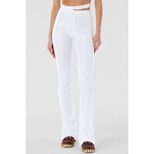 Nike X Jacquemus Slim Fit Trousers Womens Pant.kadın Eşofman Altı Beyaz