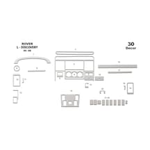 Land Rover Discovery Torpido Kaplama 1990-1998 30 Parça Alüminyum