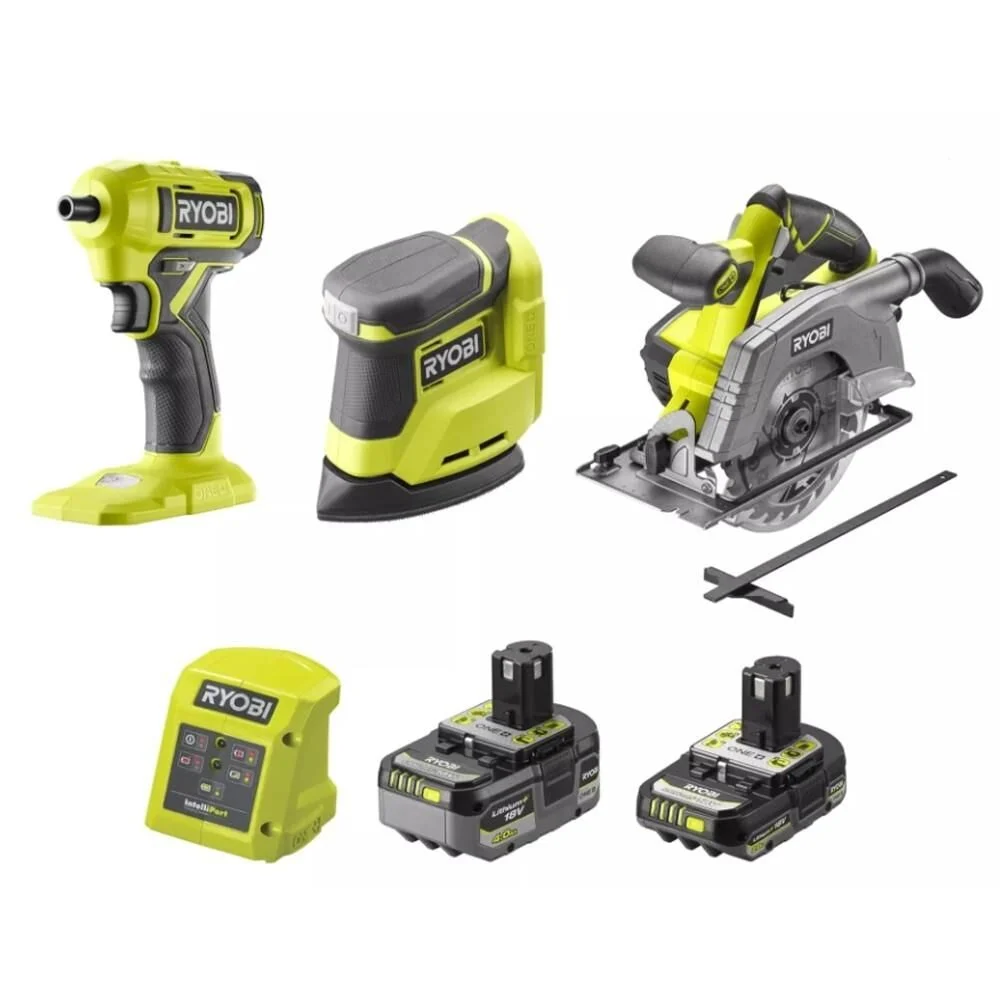 Ryobi R18ck3g-242g One+ 3'lü Kombo Kit Rsd18+r18csp+rps18 + 1x4.0ah+1x2.0ah + Şarj Cihazı 5133006825