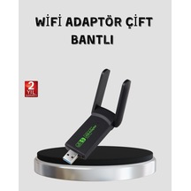 Mey İthalat 1200 Mbps Dual Band Wifi Adaptör 5.8g & 2.4g Çift Antenli