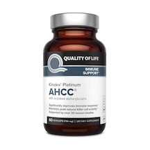 Quality Of Life Premium Kinoko Platinum Ahcc Supplement 60 Organi