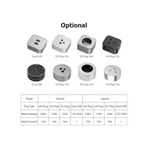 Pazly Treker Mobil Güç Adaptoru, İkinci Nesil, İngiltere/abd/ab Prizi, Çift Usb, 110-250v, 16a, Ofis/mutfak/oturma Odası İçin