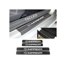 Subaru Impreza Karbon Kapı Eşiği Koruma Sticker (4 Adet)