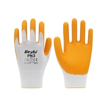 Beybi Pn3 Iş Eldiveni-Pn3 Nitril Eldiven - Sarı