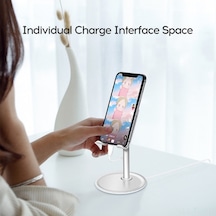 Pazly Evrensel Telefon & İpad Uyumlu Askısı - Ayarlanabilir 45 Açı, Kaymaz Alüminyum Stand