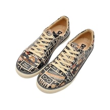 Kadın Vegan Deri Çok Renkli Sneakers - Warner Bros Expecto Patronum Harry Potter Tasarım