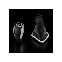 Renault Megane 3 Fluence Mat Krom Çerçeveli Vites Körüğü Ve Silver Model Vites Topuzu 969356864r
