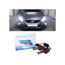 Volvo V40 Led Xenon Kısa Far Ampulü H7 Ultimate 9500 Lumens Yeni Seri Beyaz