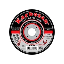 115x1 Inox Düz Thınlıne Kesici Karbosan 910380 25 Li