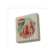 Kapadokya Baskılı Taş Magnet 5x5