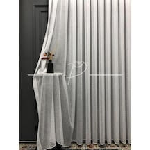 Tül Perde1. Sınıf Foldet Zemin Keten Etek Kurşun Çok Renkli