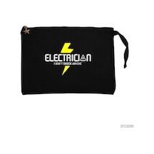 Zepplin Giyim Elektrikçi Siyah Clutch Astarlı Cüzdan / El Çantası Siyah