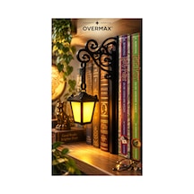 Işıklı Fener Tasarımlı Kitap Arası Aksesuar 22 Cm Dekoratif Book Nook Kitaplık Süsü Model-1 - 921362040