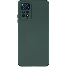 Newface - 147 - Xiaomi Redmi Note 11 Pro Kılıf Nano İçi Kadife Silikon - - Aconcept - Koyu Yeşil