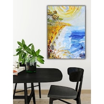 Yağlı Boya Tablo %100 El Yapımı 84cmx114cm Deniz Manzara