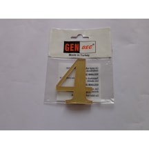 7Cm Altın Sarı No:4 Kapı Daire Dolap Postakutusu Numarası