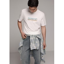 Colin's Colins Regular Fit Yuvarlak Yaka Düz Erkek Beyaz Kısa Kol Tişört Cl1078535 Q1.v2 Ofw