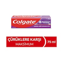 Colgate Maksimum Anti-Çürük+Şeker Asidi Dengeleyici Diş Macunu 75 ML