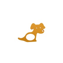 Sevimli Köpek Tasarımlı Ahşap - Plastik Kitap Okuma Halkası