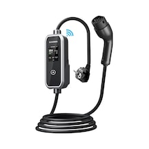 Schoner 3.5kw Taşınabilir Elektrikli Araç Şarj Istasyonu -tak Ve Şarj Et- Wi-fi/bluetooth Smart 5 Metre Tip2 Kabl Genel