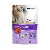 24 Adet, 100 Gr Steril Hindi Pouch, Yetişkin Kediler İçin 100 G