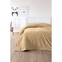 Tek Kişilik Wellsoft Battaniye - Yumuşak, Polar, Peluş Battaniye - 160x210 Cm Devetuyu Deve Tüyü