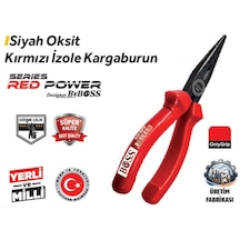 Boss 160 Mm Siyah 85618 Oksit Kargaburun Kırmızı İzole 6 Adet