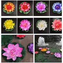 Dekoratif Yapay Lotus Çiçeği Pembe
