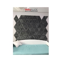 Winflex Üçgen Kumaş Kaplı Akustik Panel 40x50 Cm - 1 Adet Antrasit