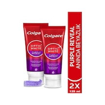 Colgate Optic White Purple Reveal Beyazlatıcı Diş Macunu 125 Ml X 2