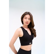 Normal People Romı - Spor Bra Peach Skin Kumaş Siyah