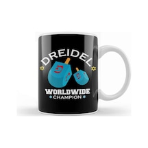 Adorable Dreidel Worldwide Champion Funny Hanukkah Kupa Bardak Porselen Karışık