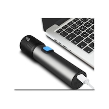 Watton Mini Profesyonel En Güçlü El Feneri Wt-015 Gri