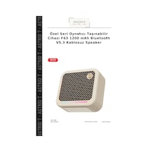Özel Seri Oynatıcı Taşınabilir Cihazı F63 1200 Mah Bluetooth V5.3 Kablosuz Speaker