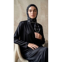 Bonjela Soft Eşarp Kafes Desen Siyah