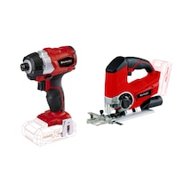 Einhell Plus1 Set TE-CI 18 Li 18V Li-ion Akülü Darbeli Vidalama  + Dekupaj Testere