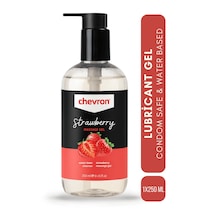 Chevron Su Bazlı Çilekli Kayganlaştırıcı Jel 250 Ml Ve 7 Cm Plug