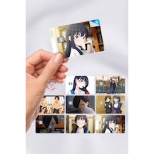 The Dangers İn My Heart Boku No Kokoro No Yabai Yatsu Kart Kaplama Sticker 8 Adet Çok Renkli
