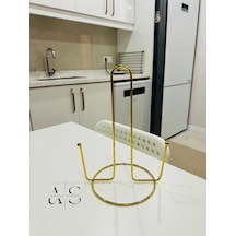 Gold Altın Kaplama Kağıt Havluluk , Peçetelik, Metal Havluluk , Boncuk Model Sarı Metal Diğer